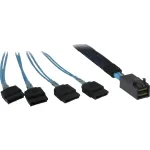 Laidas INTER-TECH SFF-8643 į 4x SATA/SAS 0,7 m 12 Gbit/s mėlynas