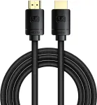 Baseus High Definition Series HDMI 2.1 laidas, 8K 60Hz, 3D, HDR, 48Gbps, 3m (juodas)