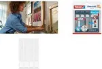 tesa Powerstrips CLICK Klettstreifen MEDIUM Slim, wei&szlig; zum Anbringen von Bildern und flacher Wanddekorationen, - 1 St&uuml;ck (77721-00030)