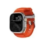 NOMAD Rocky Point Band &ndash; dirželis, skirtas Apple Watch 46mm/49mm, FKM ir titanas, magma, natūrali apkaustai