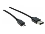 Hypertec 532456-HY USB 2.0 kabelis, USB A į Micro-USB B, 2 m, juodas