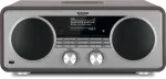 TechniSat DIGITRADIO 602 DAB+/FM/Internet Radio su Bluetooth, CD grotuvu ir belaidžiu Qi įkrovimu - antracitas/sidabras