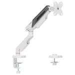 Equip Stalo tvirtinimas 17-40 inch ekranams, 360&deg; sukimas, 12 kg, juoda/balta