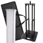 DNA TOTEM V2 Truss Stand Base - Juoda, Plienas, 300x300 mm
