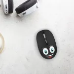 INCA belaidė pelė 1200 DPI / 3 mygtukai / 2,4 GHz USB-A WEENY Emoji juoda (IWM-245RS)