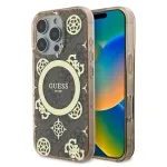 Guess GUHMP16LH4PYEEW Hardcase, skirta Apple iPhone 16 Pro 6,3 inch, ruda, Peony On 4G Background, su MagSafe