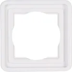 HEINRICH KOPP 302302071 Ki&scaron;tukinis lizdas su uždedamu dangteliu, įmontuojamas, baltas, IP44, 1 vnt., 250V, 16A