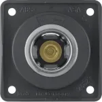 Berker 12V maitinimo lizdas 845712505, antracitinis matinis