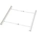 HAMA universali sukabinimo sistema priekinio pakrovimo skalbimo ma&scaron;inoms ir džiovyklėms, balta, 60 cm, i&scaron;traukiama lentyna, 10 kg apkrovos talpa