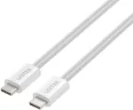 UNITEK Magnetic Braided USB-C į USB-C laidas 100W PD 1m Baltas