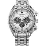 CITIZEN Vyri&scaron;kas Eco-Drive Chronografinis Nerūdijančio Plieno Laikrodis CA4540-54A 43mm