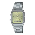 CASIO AQ-230A-9A Unisex Analog-Digital Watch, 38,8mm Gold-tone Stainless Steel