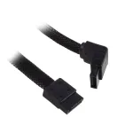 SilverStone SATA III kabelis 50 cm kampuotas / tiesus &ndash; juodas pintas