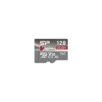 Silicon Power CreatePro CR30M 128 GB microSDXC atminties kortelė su SD adapteriu, UHS-I U3, V30, A2, 10 klasė, iki 160 MB/s skaitymas