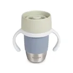 Beaba Stainless Steel 360&deg; Training Cup Pebble Grey