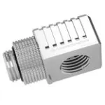 Barrow 90&deg; adapteris G1/4 IG į G1/4 IG, modelis FBFTWT90-V2 S, sidabrinis, sukamasis jungtis skysčio au&scaron;inimui