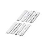 Phoenix Contact ZBF 5,LGS Terminal Block Marker Strip 0810821:0022 &ndash; Baltas, Lyginiai Skaičiai 22-40, 10 Vnt.