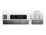PIXMINDS Lexip Black Flag Resynced Tattoo klavi&scaron;ų rinkinys mechaninei klaviatūrai