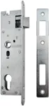 PSG 63.211 L/P įdėtinė spyna su fiksatoriumi ir skląsčiu, reversinė, 220 x 22 mm apkala, 72 mm PZ, 50 mm nuotolis, cinkuotas plienas
