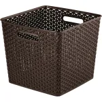 CURVER My Style Square 25L Storage Basket Dark Brown 32.5x32.5x28cm