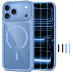 TECH-PROTECT MAGONE MAGSAFE CC + GLASS 2-PACK IPHONE 17 PRO / 18 PRO &scaron;viesiai mėlyna/permatoma