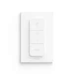 Philips Dimmer Switch (naujausias modelis), reguliatorius ir jungiklis, IEEE 802.15.4, IP20, i&scaron;orinis, mygtukai, balta