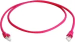 Teleg&auml;rtner 100009358 CAT 5e F/UTP RJ45 tinklo kabelis, 25 m, raudonas, nedegus, su lanko apsauga