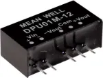 MEAN WELL DPU01L-12 1W DC-DC keitiklio modulis, 12V įėjimas, 12V i&scaron;ėjimas, SIP
