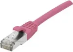 EXERTIS CONNECT Cat 6A S/FTP komutacinis kabelis, rausvas, 15 m, plonas įtempimo mažinimo gaubtas 854383