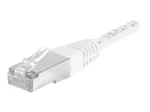 EXERTIS CONNECT Cat.6a F/UTP komutacinis kabelis, 15 m, baltas, 10 Gbps, plonas snagless apsauga 859585