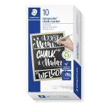 STAEDTLER 344-0 Lumocolor kreidos markeris baltas