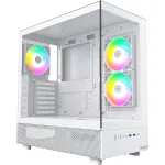 Montech XR Midi-Tower, grūdintas stiklas - balta