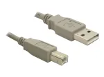 Delock USB 2.0 A male to B male kabelis, 3 m, juodas, 82216