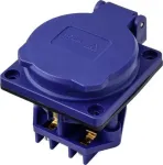 Sygonix SY-6746376 Schuko lizdas IP44, mėlynas