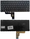 HP ProBook 430 G8/G9, 435 G7/G8 JAV anglų kalbos klaviatūra su ap&scaron;vietimu (juoda)