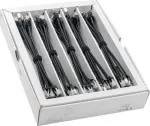 Wirewin SLIM-LS-K6A 0.25 BK 50 - Cat6A plonas Ethernet tinklo kabelis, 0,25 m, U/FTP, juodas, 50 vnt. paketas