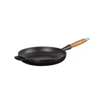 LE CREUSET ketaus keptuvė su medine rankena &Oslash;28cm matinė juoda