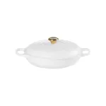 LE CREUSET seklus ketaus tro&scaron;kinimo puodas 30 cm 3,5 L baltas