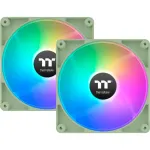 Thermaltake CT140 ARGB Sync korpuso ventiliatorius 140 mm, 500&ndash;1500 aps./min., Matcha Green, 2 vnt.