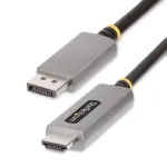 StarTech.com 6ft (2m) DisplayPort į HDMI adapterio laidas, 8K 60Hz, 4K 144Hz, HDR10, DP 1.4 į HDMI 2.1 aktyvus vaizdo keitiklis, DisplayPort staliniam kompiuteriui prie HDMI monitoriaus, M/M