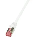 Logilink PrimeLine Patch-Cable RJ-45 (M) - RJ-45 (M) 50 cm SFTP PiMF CAT 6 baltas halogen-free (CQ2021S)