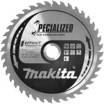 Makita Specialized Efficut E-12223 apskritasis pjovimo diskas, 165x20 mm, 40 dantų, medienai, metalui, pluo&scaron;tu armuotam plastikui