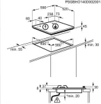 Elektrolux EGS6436WW balta įmontuojama dujinė kaitlentė 4 zonos
