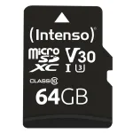 Intenso 64GB MicroSDXC UHS-I Class 10 atminties kortelė 3433490