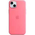 Apple MWNE3ZM/A silikoninis iPhone 15 Plus dėklas su MagSafe, rožinės spalvos