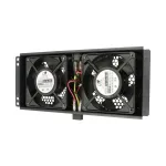 Au&scaron;inimo ventiliatorius Extralink 2 FANS ROOF COOLING UNIT 220V AC juodas metalinis