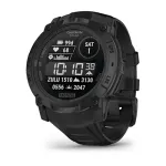 Garmin Instinct 3 Solar Tactical Edition 50 mm i&scaron;manusis laikrodis, juodas, silikoninis dirželis