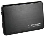 LC-Power LC-25BUB3 i&scaron;orinė 2,5 colio SATA HDD dėžutė, USB 3.0, aliuminis / juoda