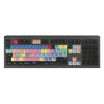 Logickeyboard Adobe Premiere Pro CC Astra 2 klaviatūra, universali USB, QWERTZ voki&scaron;kas i&scaron;dėstymas, pilka