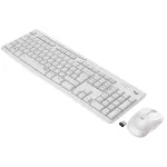 Belaidis klaviatūros ir pelės rinkinys Logitech MK295 Silent (baltas, AZERTY)